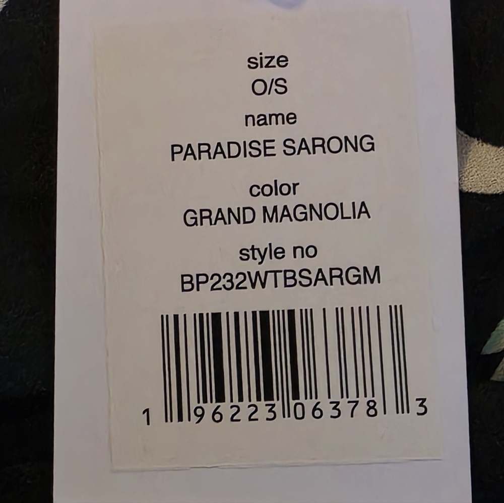 Walter Baker Paradise Sarong In Grand Magnolia OS NWT - Picture 5 of 6